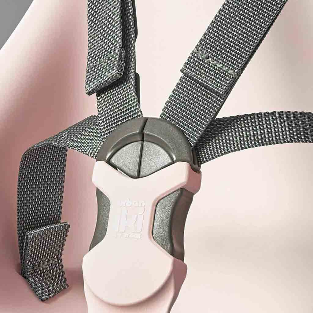 Přední sedačka na kolo s upínacím adaptérem růžová / bílá