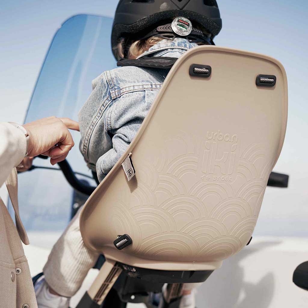 Přední sedačka na kolo s upínacím adaptérem zelená