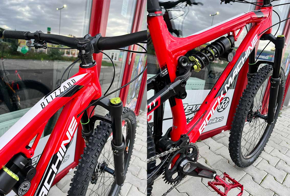 Kolo Rock Machine Blizzard 70-297 červená/bílá