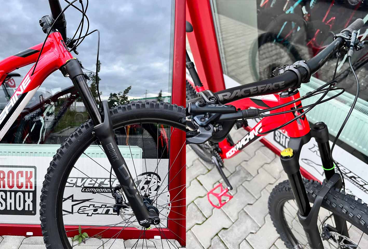 Kolo Rock Machine Blizzard 70-297 červená/bílá