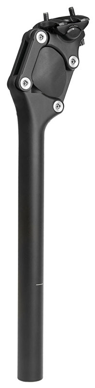 Sedlovka odpružená MIGHTY Paralelogram 30,9/350mm černá