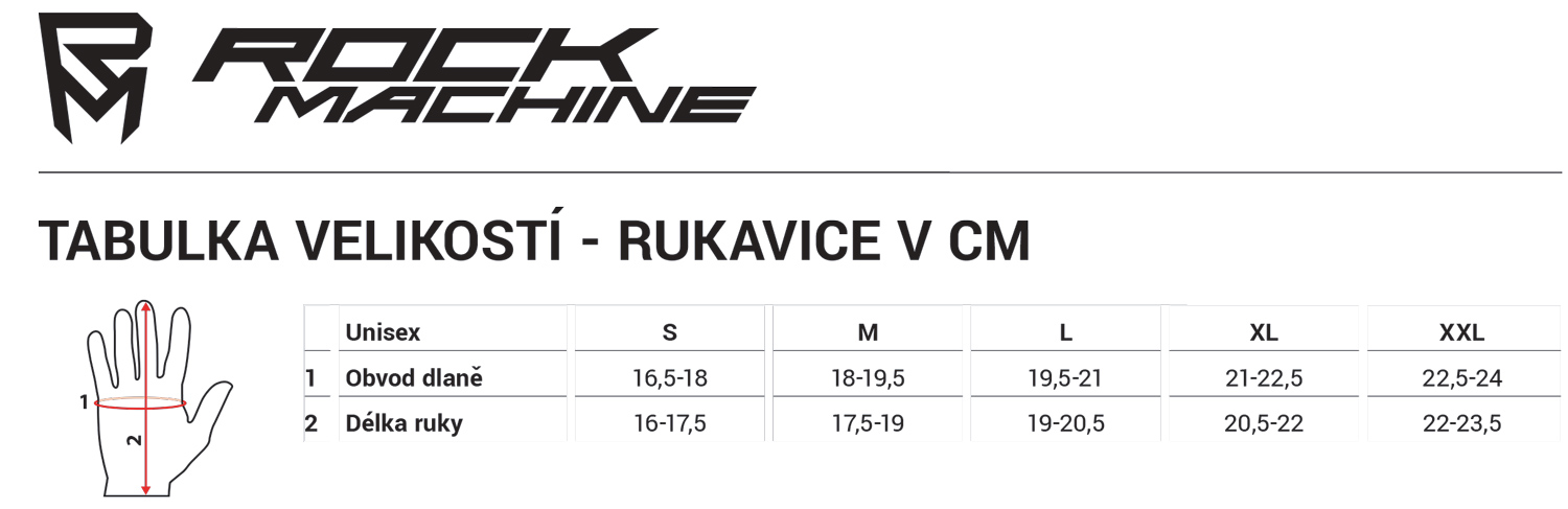 Dlouhoprsté rukavice ROCK MACHINE Race khaki/oranžovo/černé