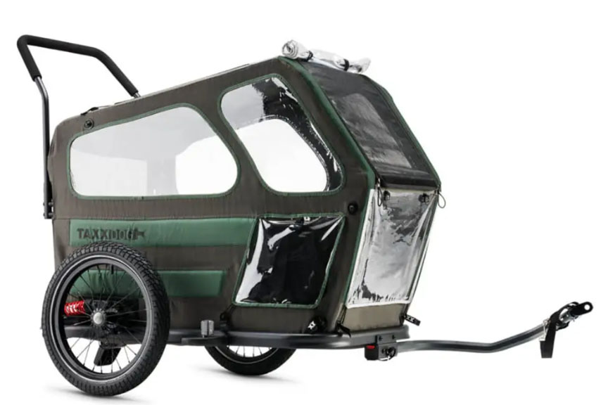 TaXXI Vozík pro psa M tmavě šedá/tmavě zelená