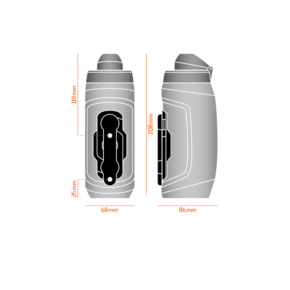 Fidlock BOTTLE TWIST SET CLEAR 590ml