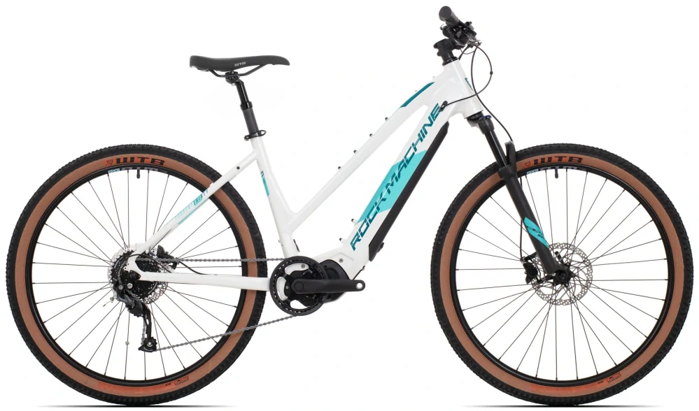 Rock Machine Torrent e30-29 Easy Entry/Gloss White/Petrol/Neon Cyan