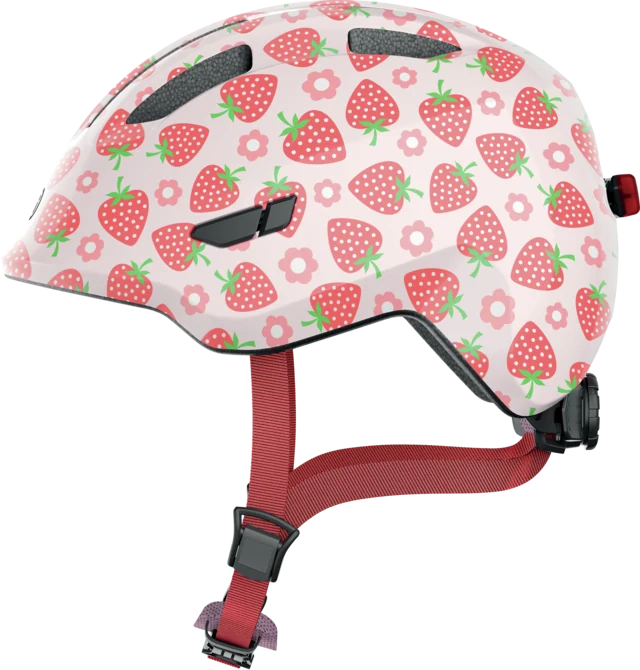 Dětská helma Abus Smiley 3.0 LED rose strawberry