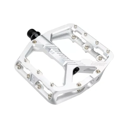 LEATT pedály AllMtn 6.0 Flat, Wide - 114 x 107mm stříbrná