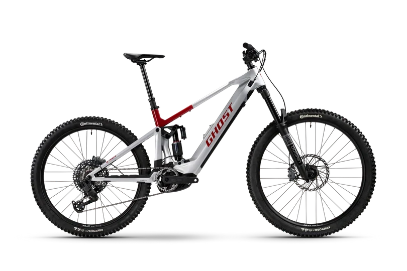 GHOST E-Riot CF Advanced Rebel Red/Misty Grey Glossy