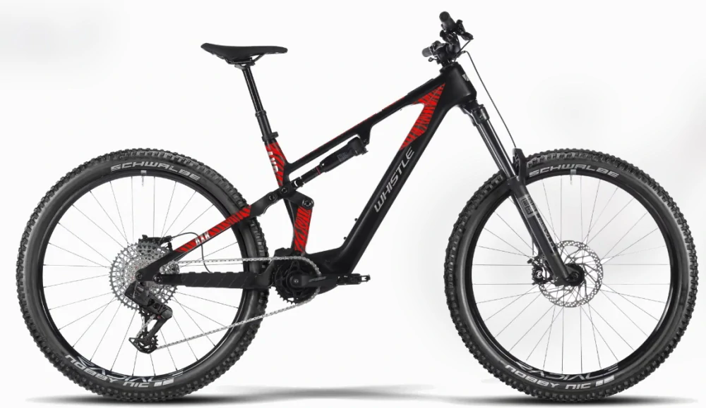 Whistle EBIKE AXR RC6.7 Nero/Rosso righe