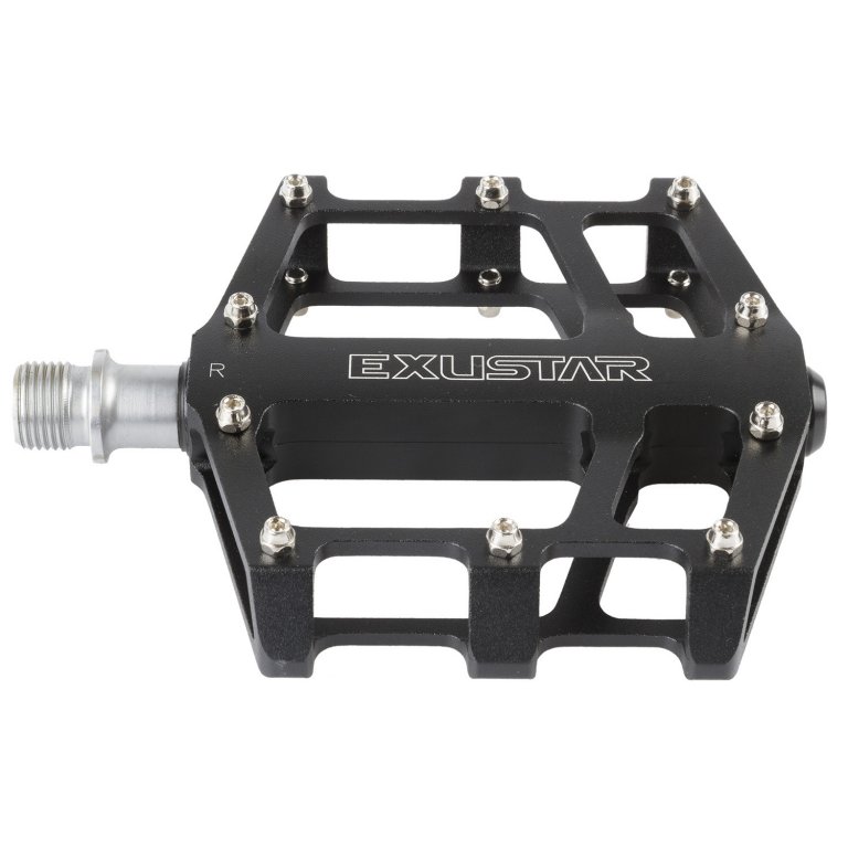 Pedály BMX FLAT EXUSTAR standard závit 9/16" černé