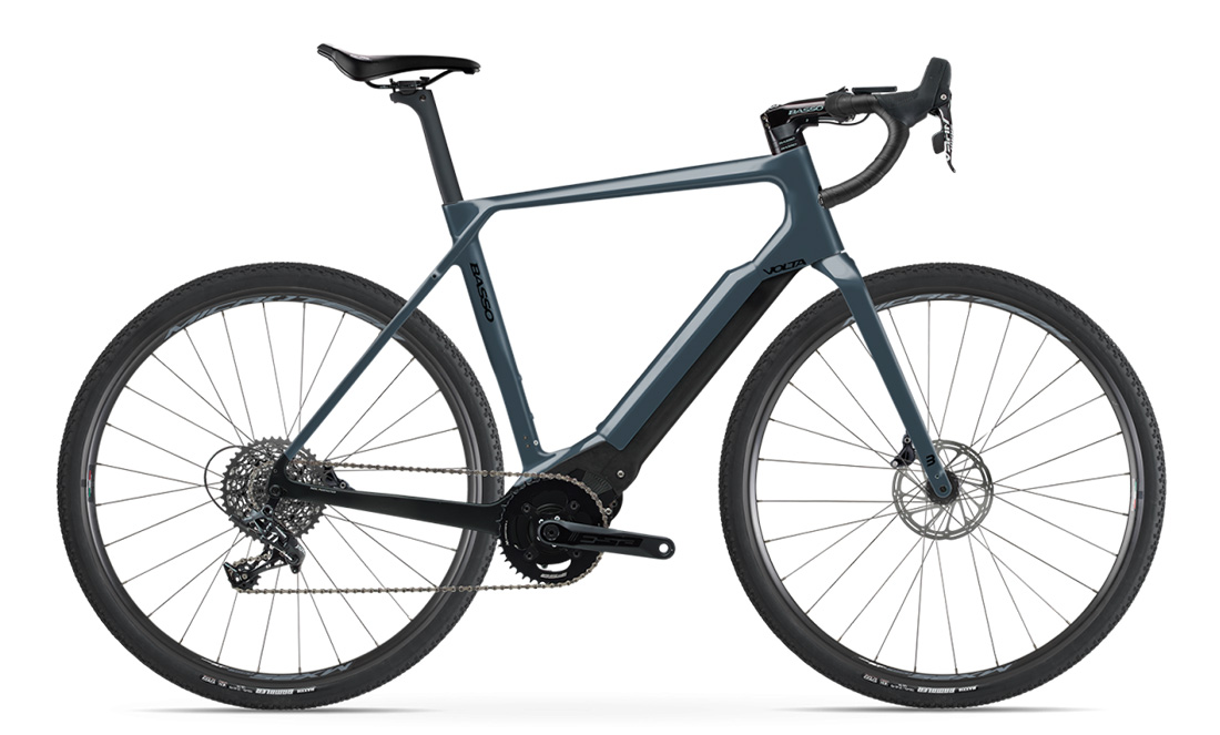 BASSO Volta gravel, typhoon gray, Sram Apex, Microtech MX25, 2024