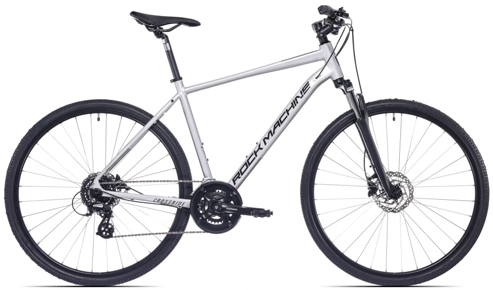 Kolo Rock Machine CrossRide 300 stříbrná/šedá