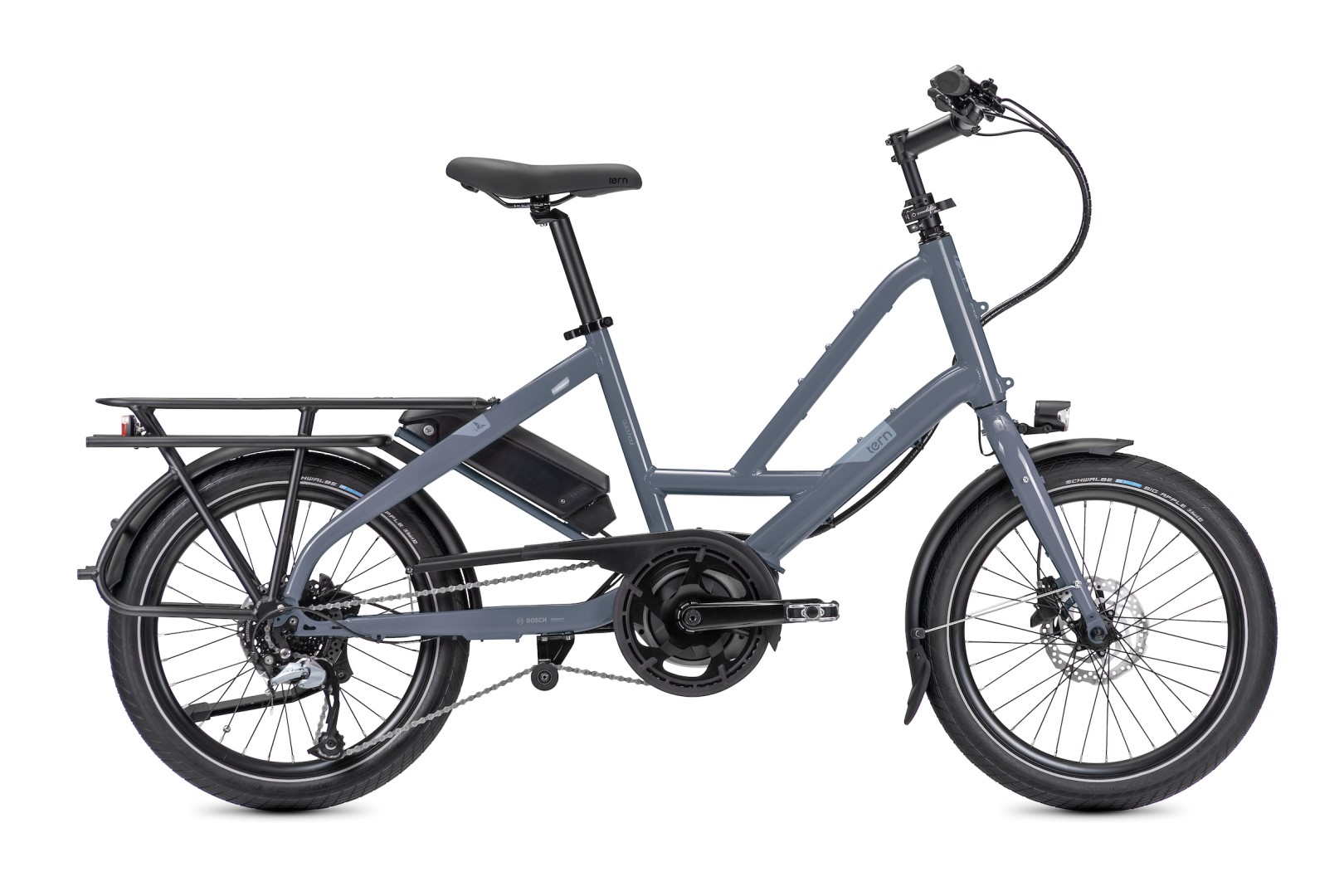 Skládací elektrokolo TERN Quick Haul D8 šedá