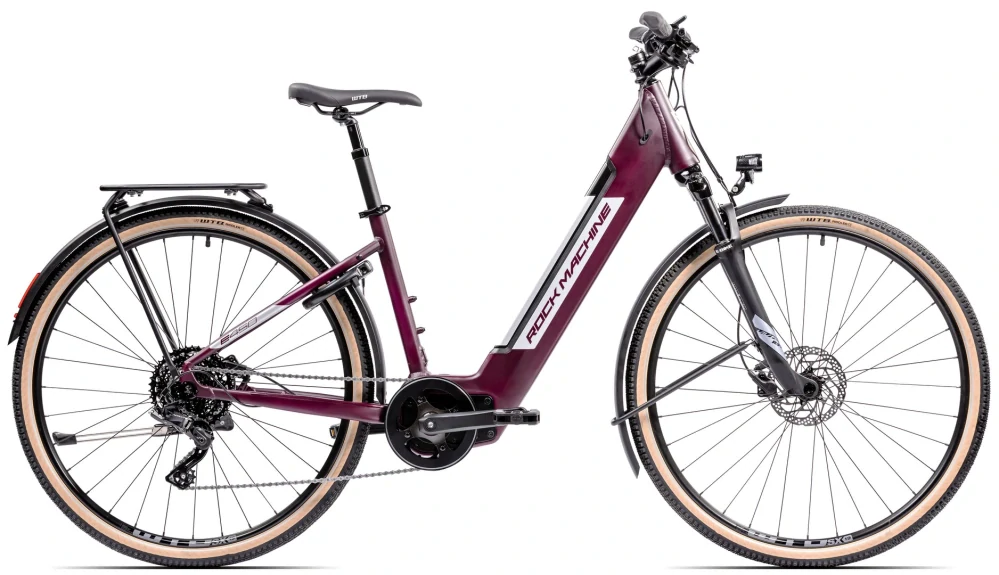 Elektrokolo Rock Machine Crossride INT e450 Lady Touring Matte Crimson/Silver