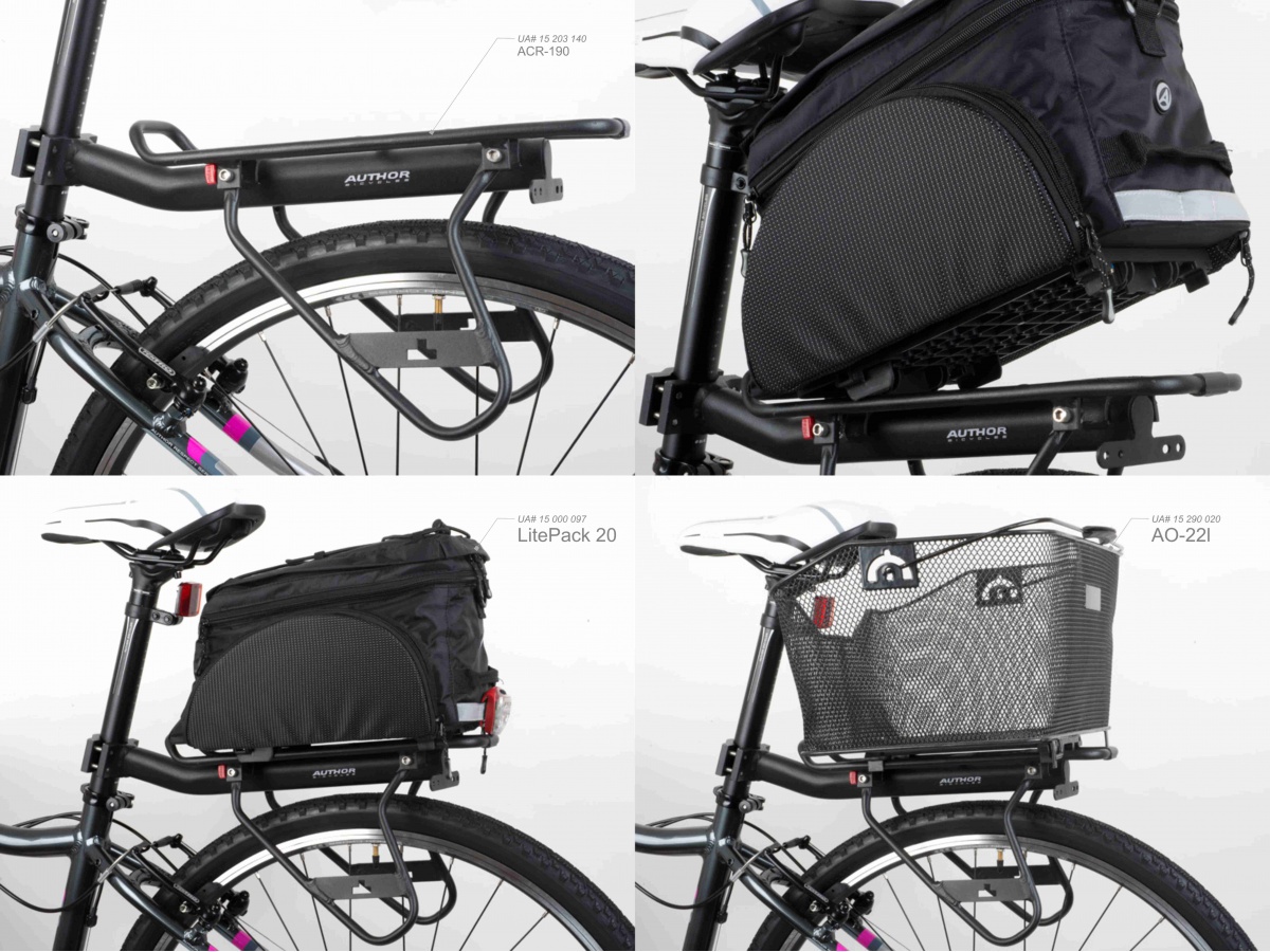 Nosič na sedlovku ACR-190-Alu CarryMore - černá