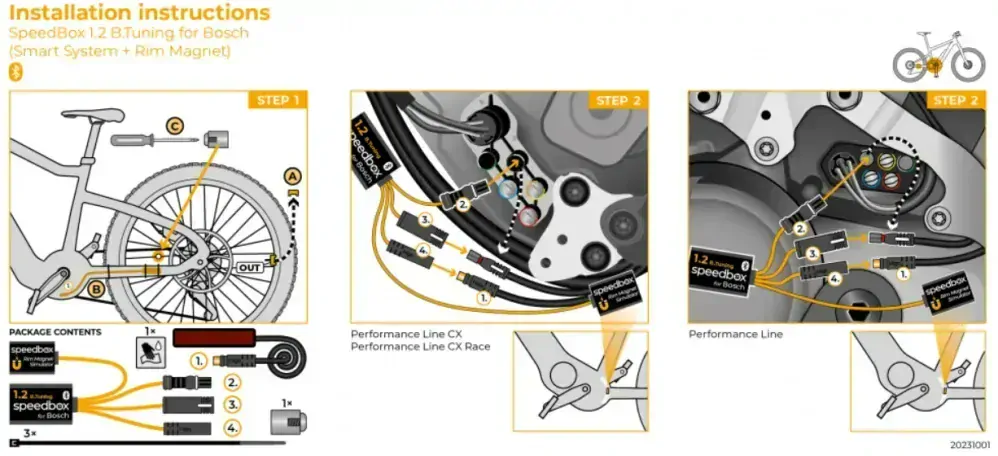 SpeedBox 1.2 B.Tuning pro Bosch (Smart System + Rim Magnet)