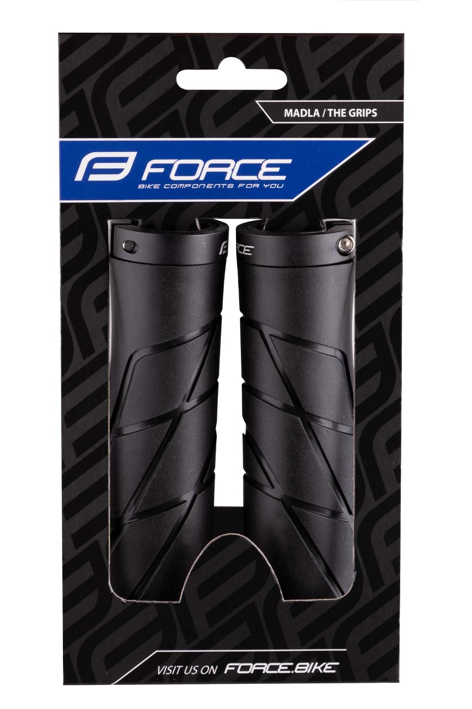 madla FORCE BAR, tvarovaná jištěná, černá, balená