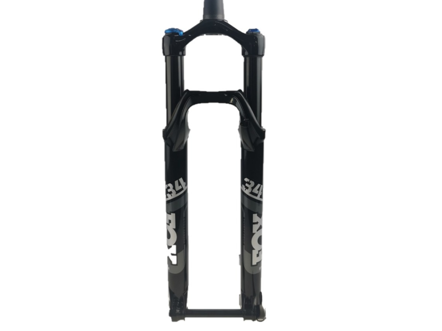 Odpružená vidlice MTB 29" FOX 34 RHYTHM FIT GRIP, zdvih 150mm, 15x110mm Boost, Tapered - Black Edition