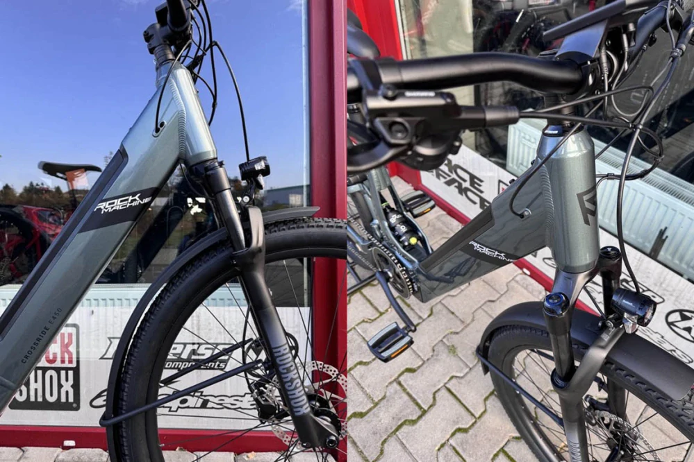 Rock Machine Crossride e450 FS Touring Gloss Grey/Black