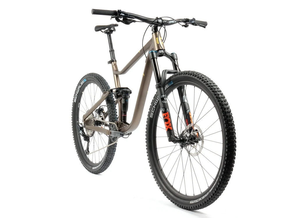 Celoodpružené MTB 29" Lee Cougan Quest Shimano XT/ SLX 1x12 barva hnědozlatá matná