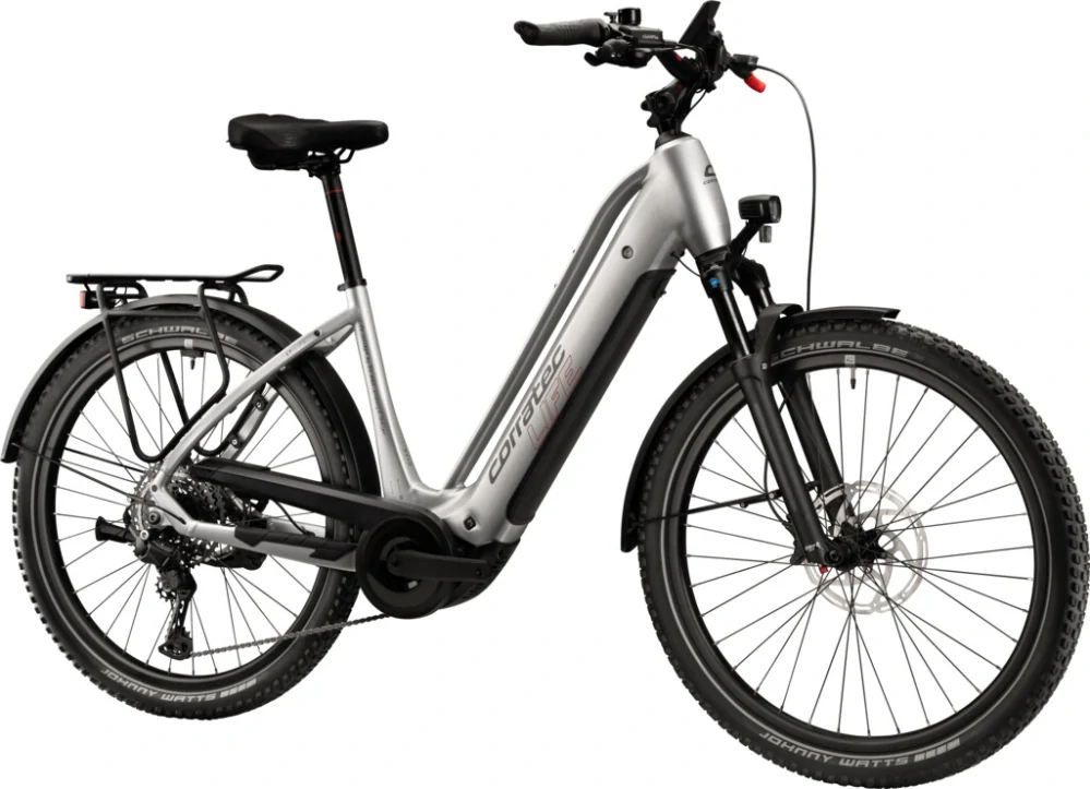 Corratec Life CX8 12S stříbrná, tmavě šedá, červená