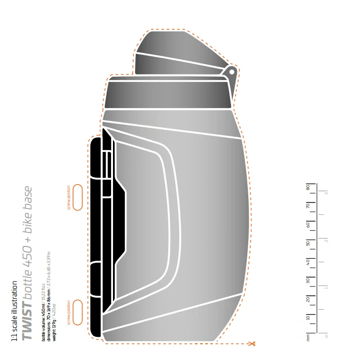 Fidlock TWIST SET LÁHEV ČERNÁ 450ml - ZÁKLADNA NA RÁM