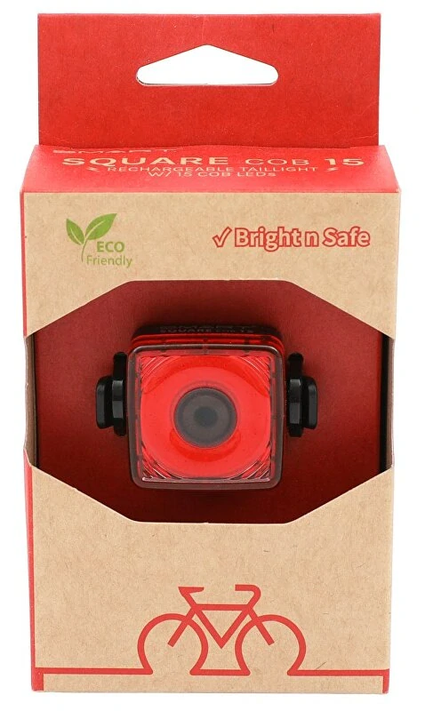 Blikačka zadní SMART Square 30 lm, dobíjecí