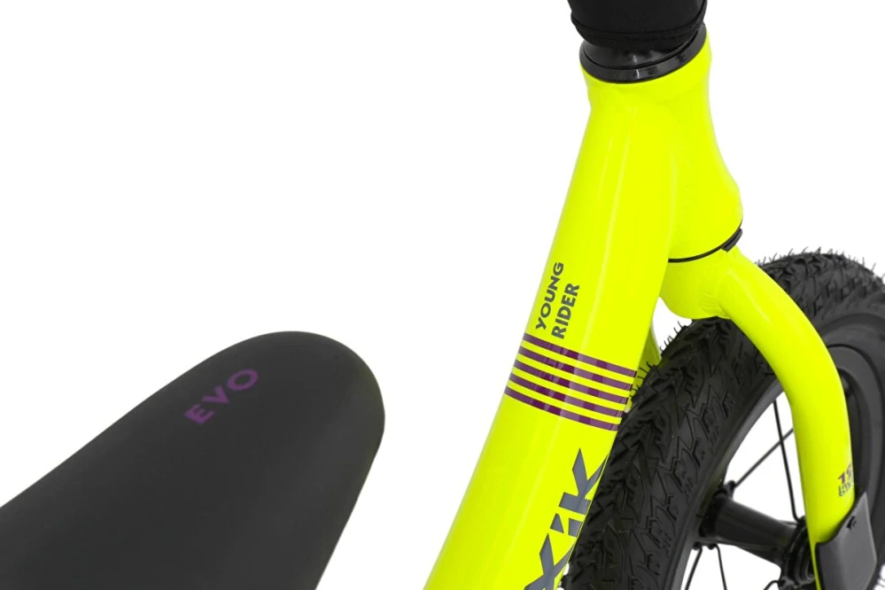 Odrážedlo MAXÍK Evo Lite fluo žlutá/fialová + YAK