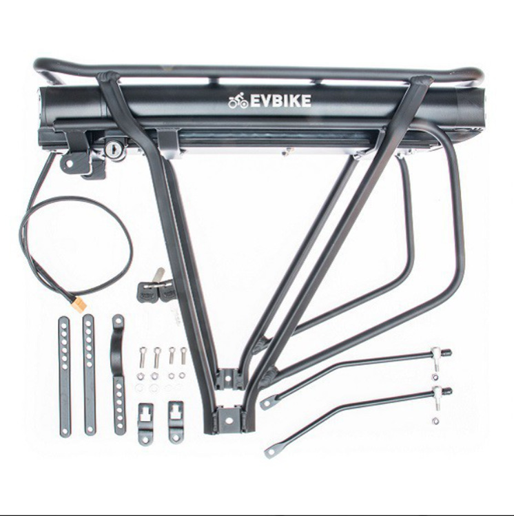 Výkon pohonu v předním kole 750W, kapacita nosičové baterie 13Ah