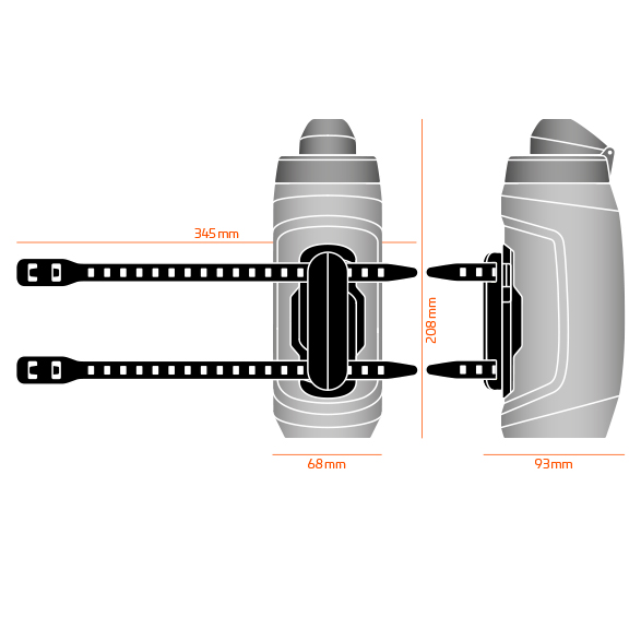 BOTTLE TWIST SET DARK 590ml + UNI BASE