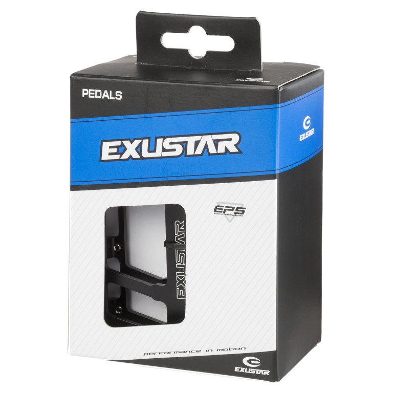 Pedály BMX FLAT EXUSTAR standard závit 9/16" černé