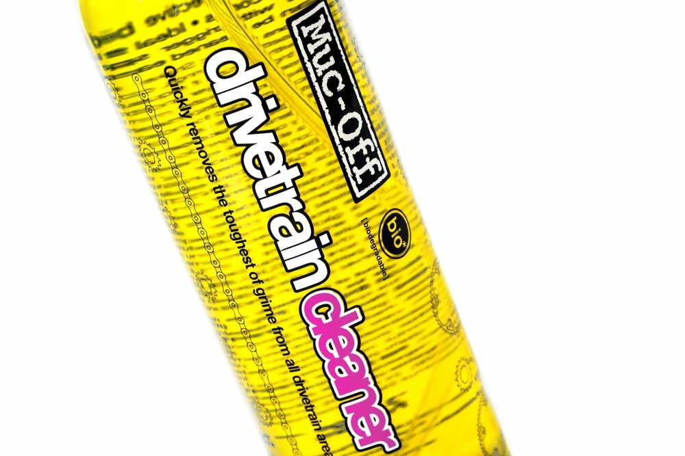 Čistič MUC-OFF Bio Drivetrain Cleaner 500 ml - Silně odmašťující bio čistič na řetězy