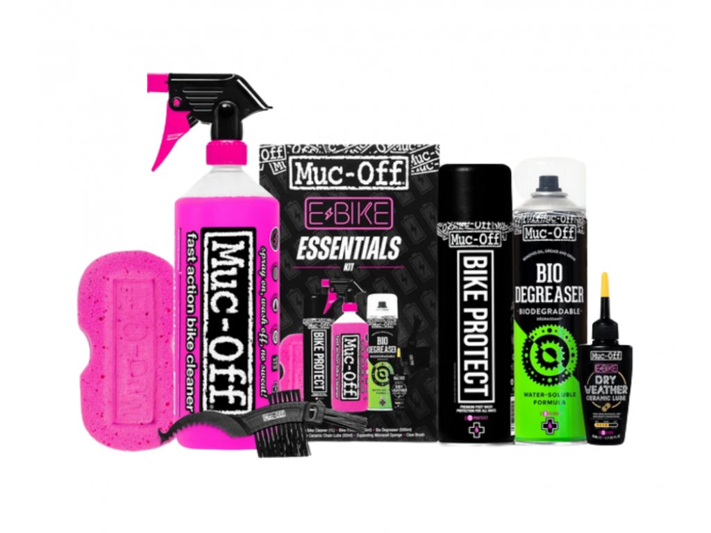 MUC-OFF EBIKE ESSENTIALS KIT - Sada na čištění a ochranu elektrokol v dárkovém balení