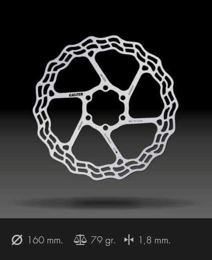 Galfer brzdový kotouč Fixed Wave - uchycení šrouby