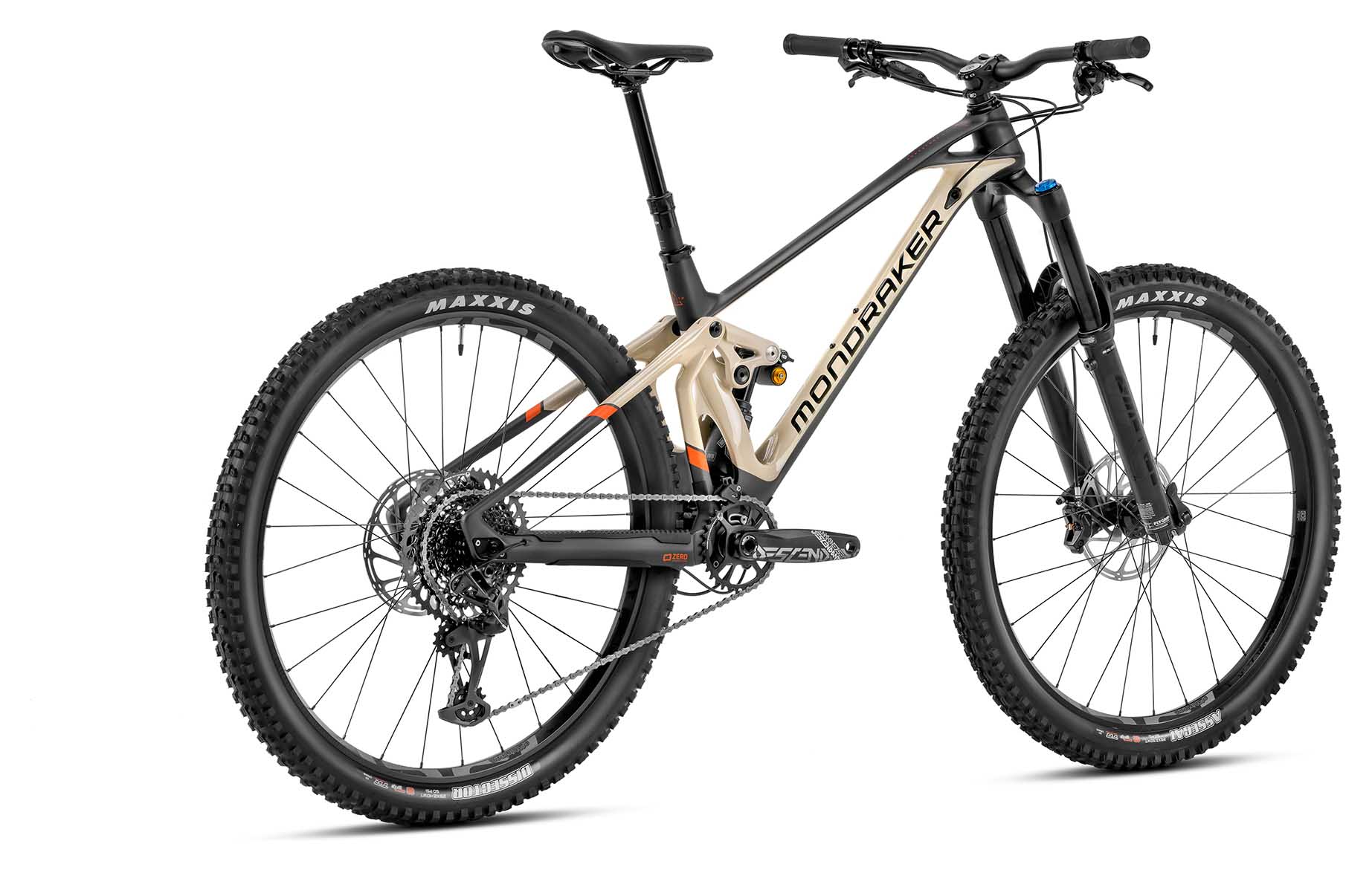 MONDRAKER SUPERFOXY CARBON R, CARBON/DESERT GREY/ORANGE