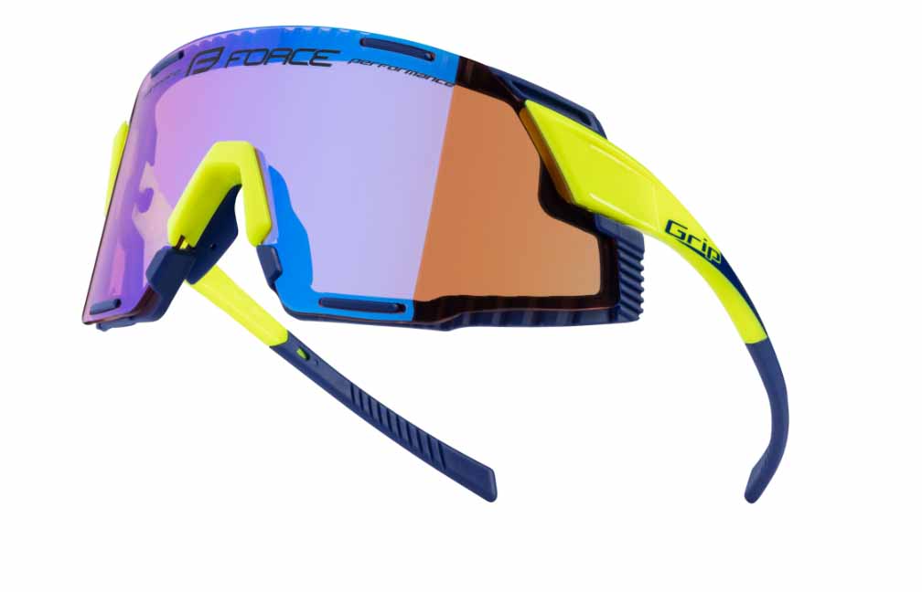 brýle FORCE GRIP fluo, fialové kontrast. sklo