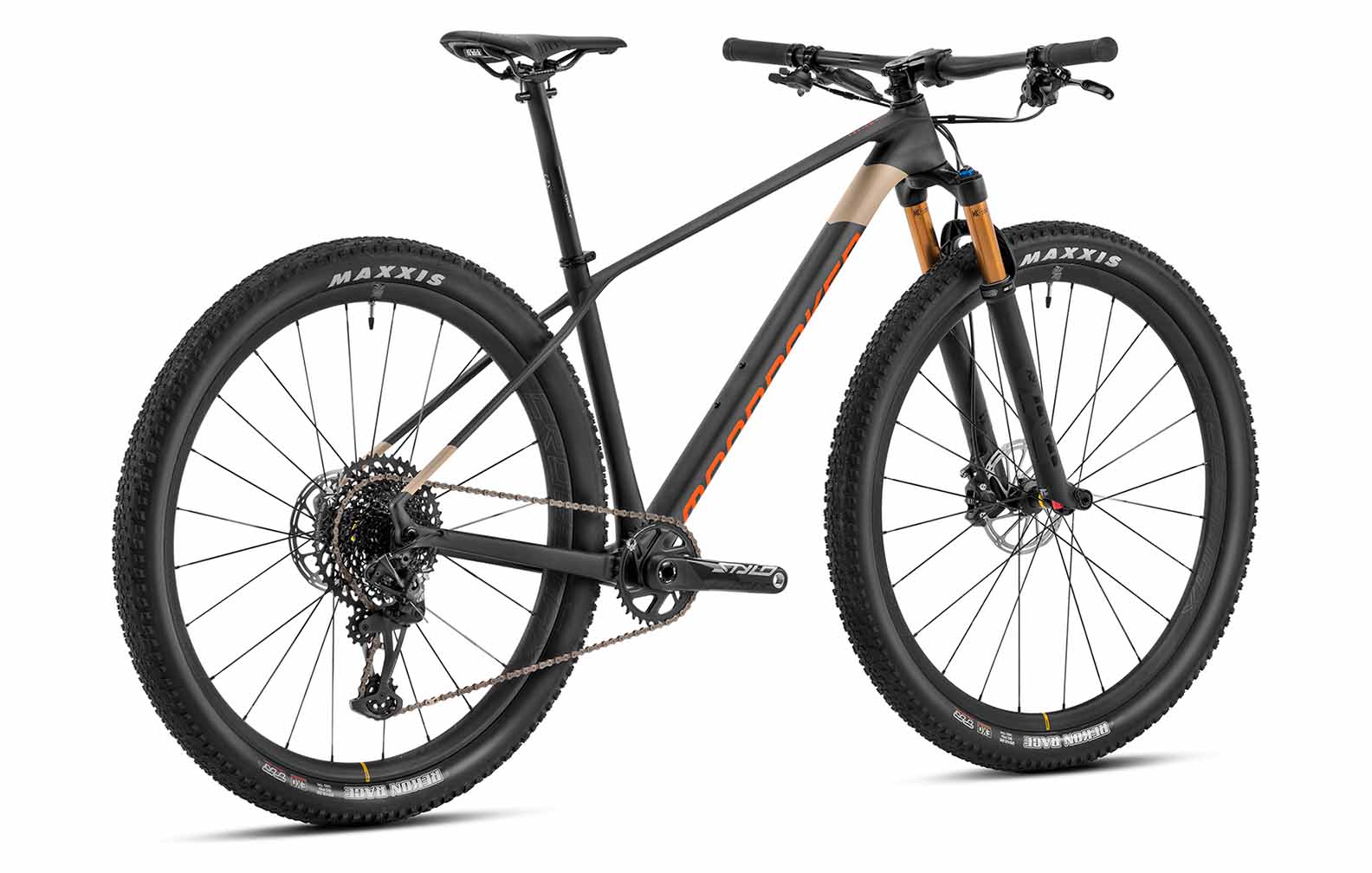 MONDRAKER PODIUM CARBON R, TRANSLUCENT SILVER CARBON/DESERT GREY/ORANGE