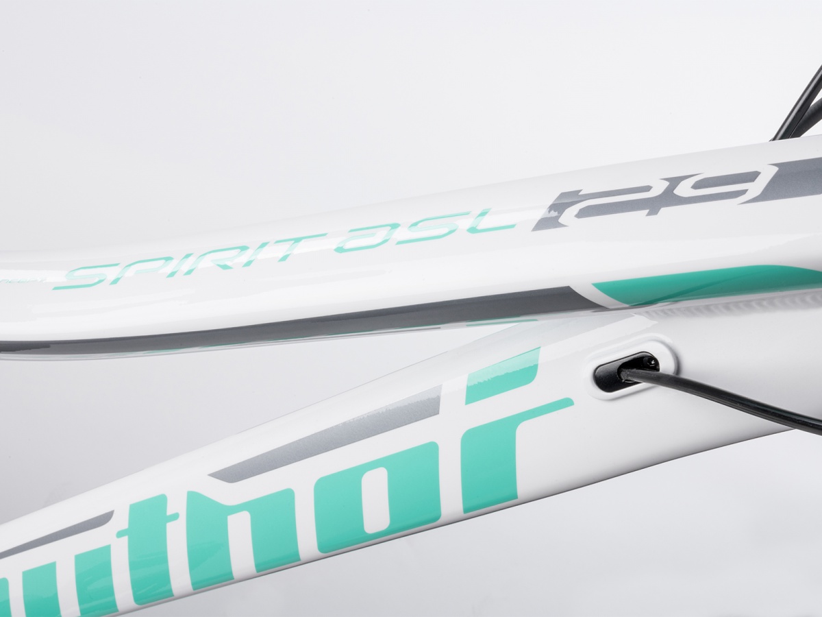 Author Spirit 29 ASL 2023-24 bílá/stříbrná/zelená