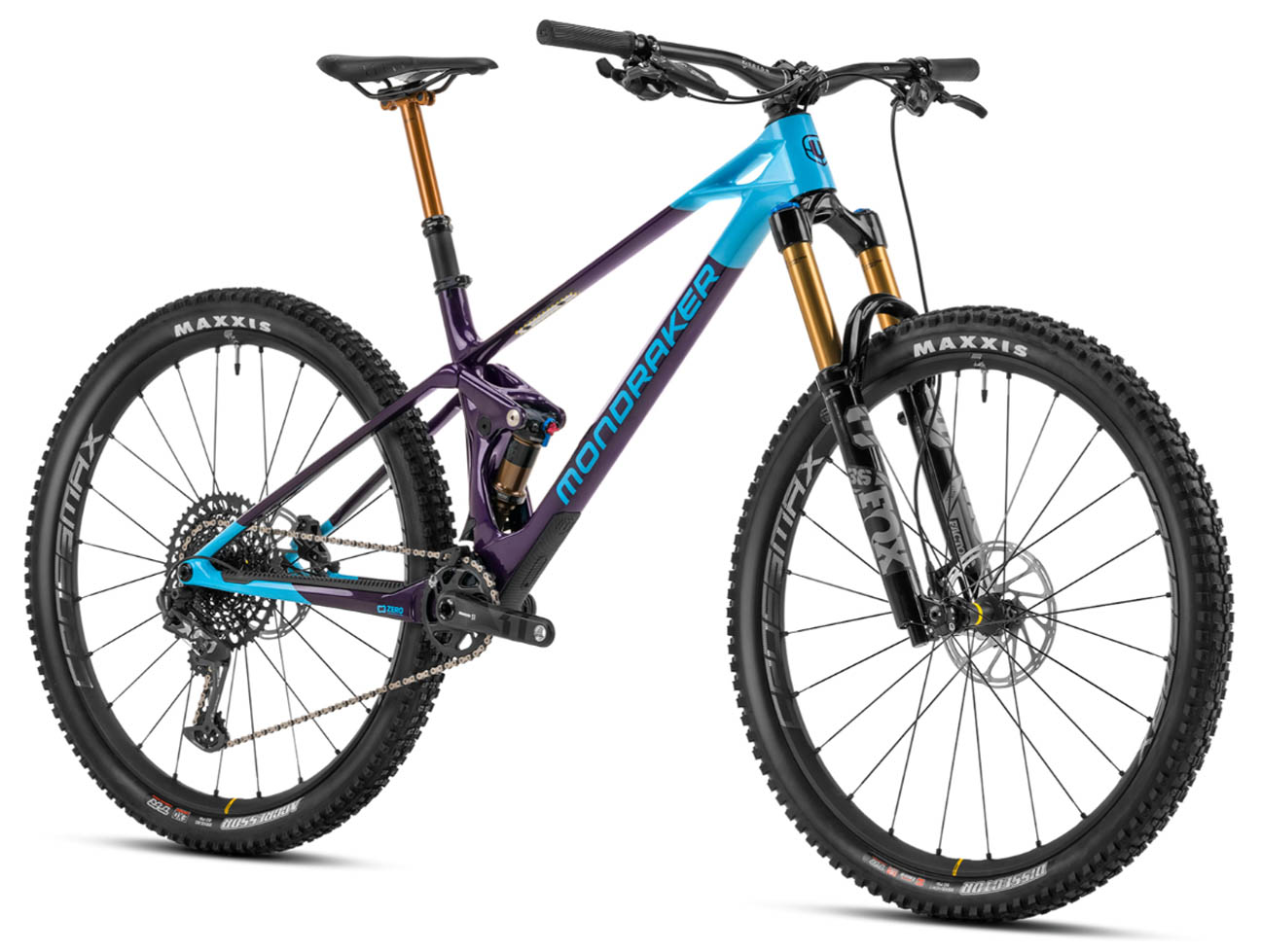 MONDRAKER RAZE CARBON RR, DEEP PURPLE/LIGHT BLUE