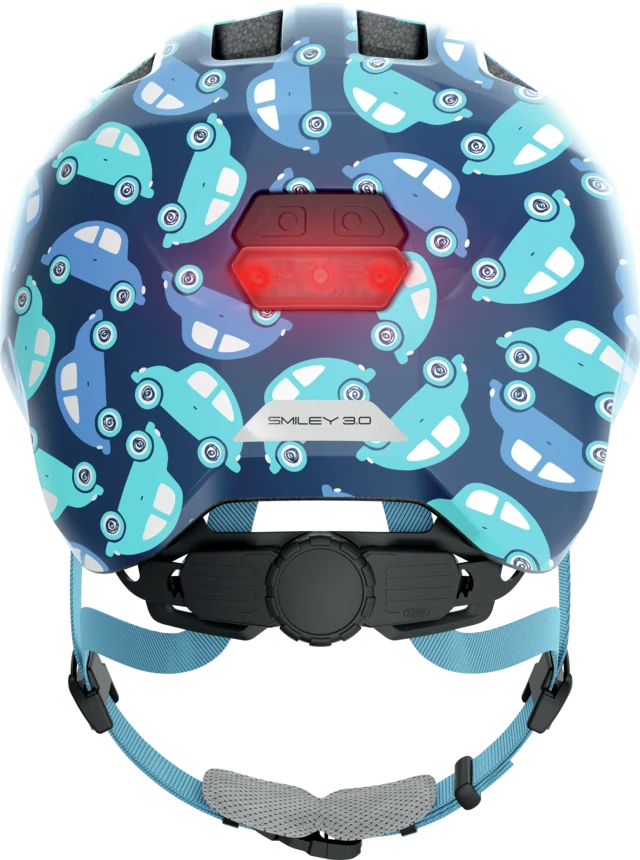 Dětská helma Abus Smiley 3.0 LED blue car