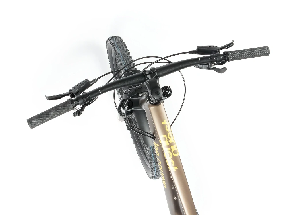 Celoodpružené MTB 29" Lee Cougan Quest Shimano Deore 1x11, barva hnědozlatá matná