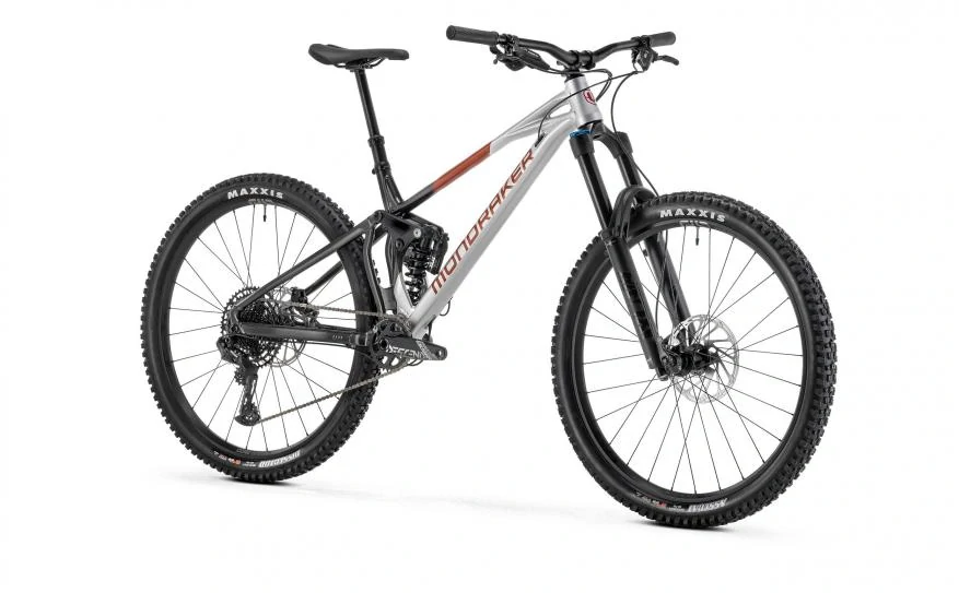 MONDRAKER Superfoxy, racing silver/vortex grey/earth red, 2025