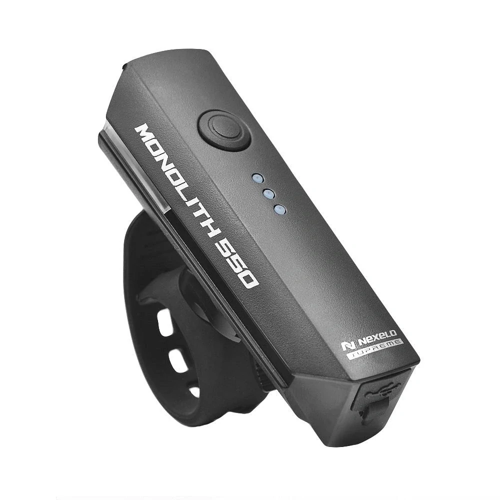 SVĚTLO NEXELO SUPREME PŘEDNÍ MONOLITH 550LM 5 FUNKCÍ USB