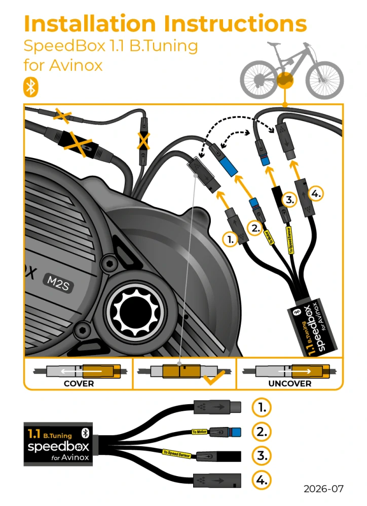 Tuning elektrokola SpeedBox 1.1 B.Tuning pro Avinox (M2, M2S)