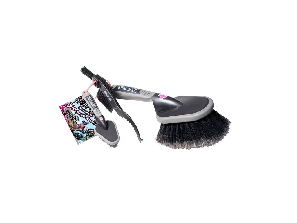 MUC-OFF 3X BRUSH SET - Sada 3 kartáčů
