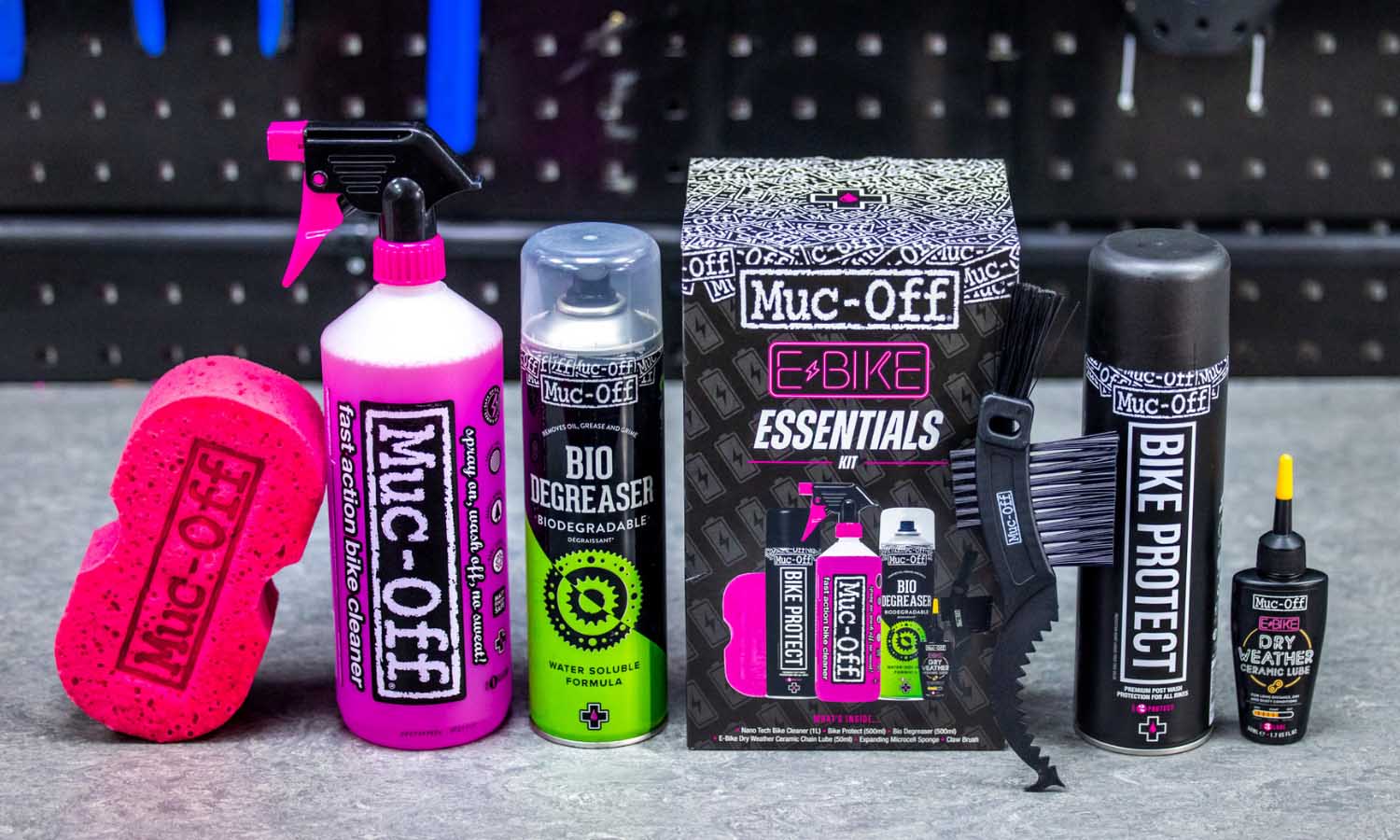 MUC-OFF EBIKE ESSENTIALS KIT - Sada na čištění a ochranu elektrokol v dárkovém balení
