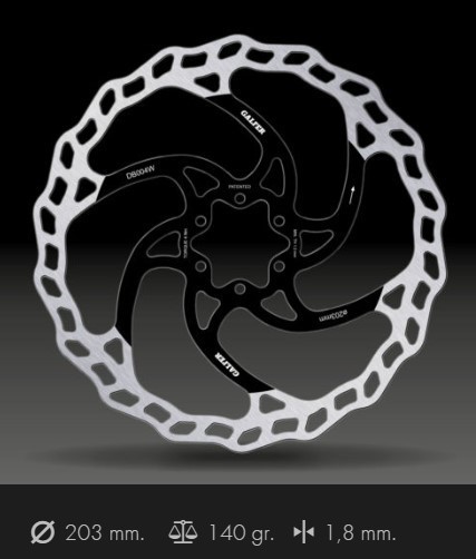 Galfer brzdový kotouč Fixed Wave - uchycení šrouby