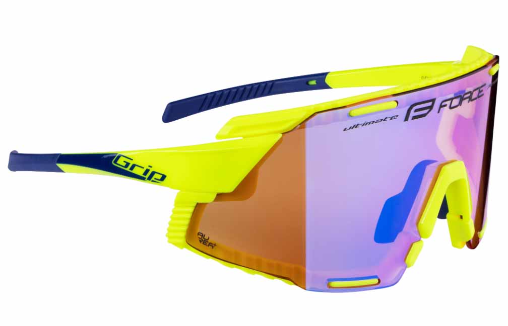 brýle FORCE GRIP fluo, fialové kontrast. sklo