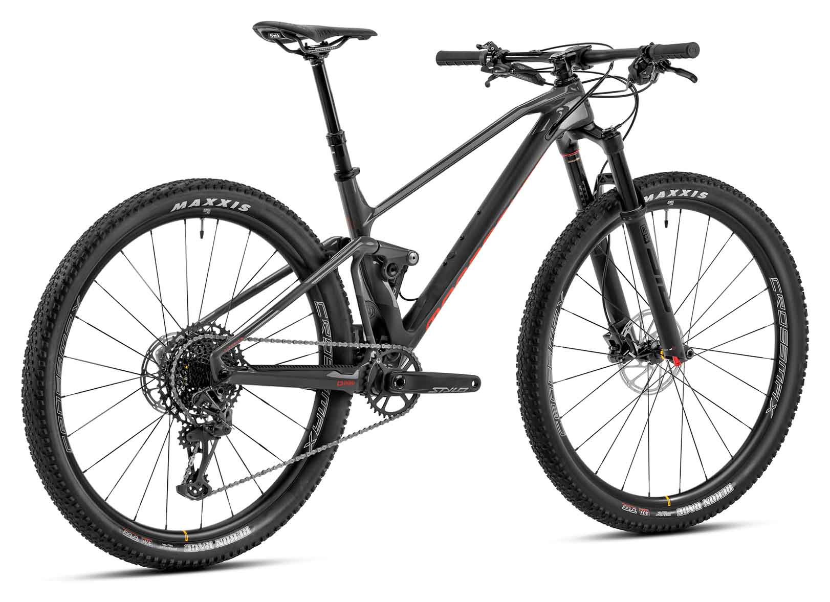 Mondraker F-Podium Carbon DC, nimbus grey/carbon/flame red