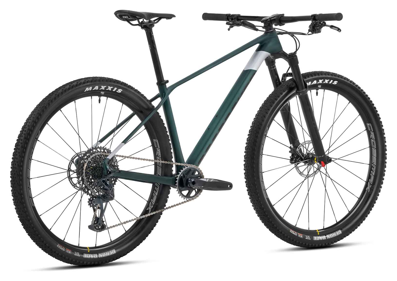 MONDRAKER PODIUM CARBON, TRANSLUCENT GREEN CARBON/RACING SILVER